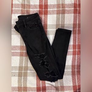 2 short distressed American eagle jeans